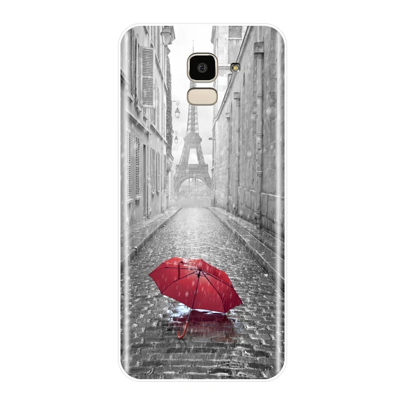 Задняя крышка с Эйфелевой башней для Samsung Galaxy J3 J5 J7 2015 2016 2017 J2 Prime J4 J6 J8 Plus 2018 мягкий