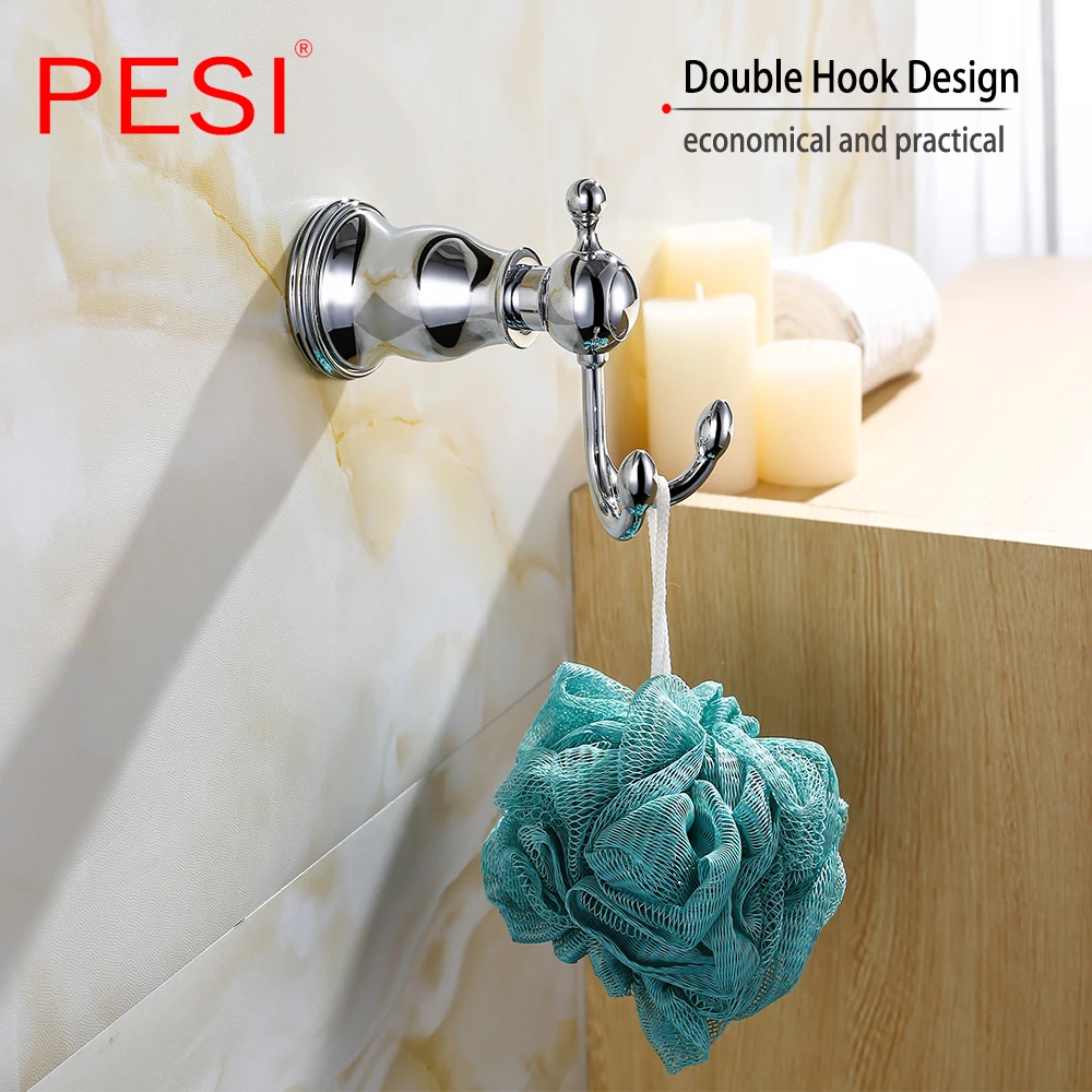 Набор аксессуаров для ванной комнаты PESI 2019 роскошный полностью латунный вешалка