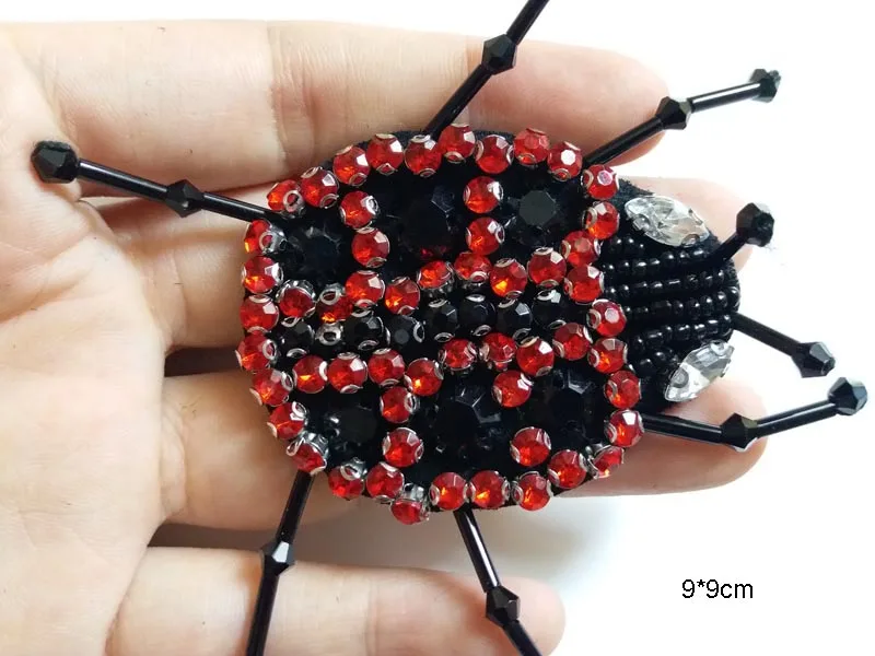 2 шт. декоративные нашивки с блестками божья коровка|sequin patches|patches for clothingsequins patches