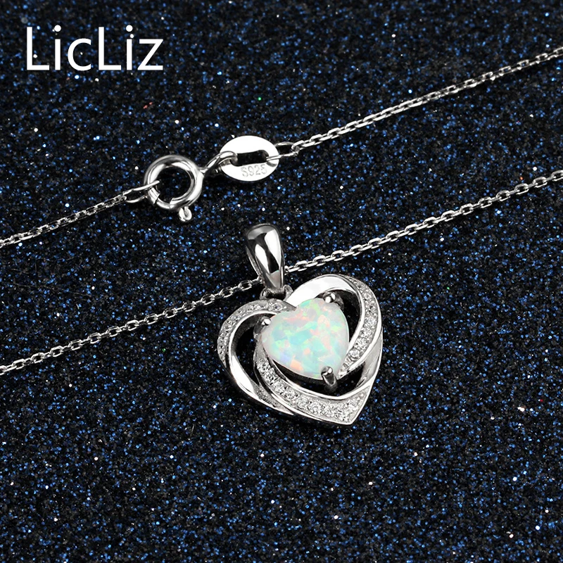 Женское ожерелье из серебра 925 пробы с фианитом|necklace women|opal drop necklacenecklace collar |