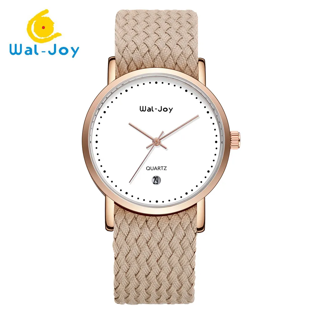 Wal Joy 2018 женские часы Лидирующий бренд повседневные Кварцевые Женские нейлоновый