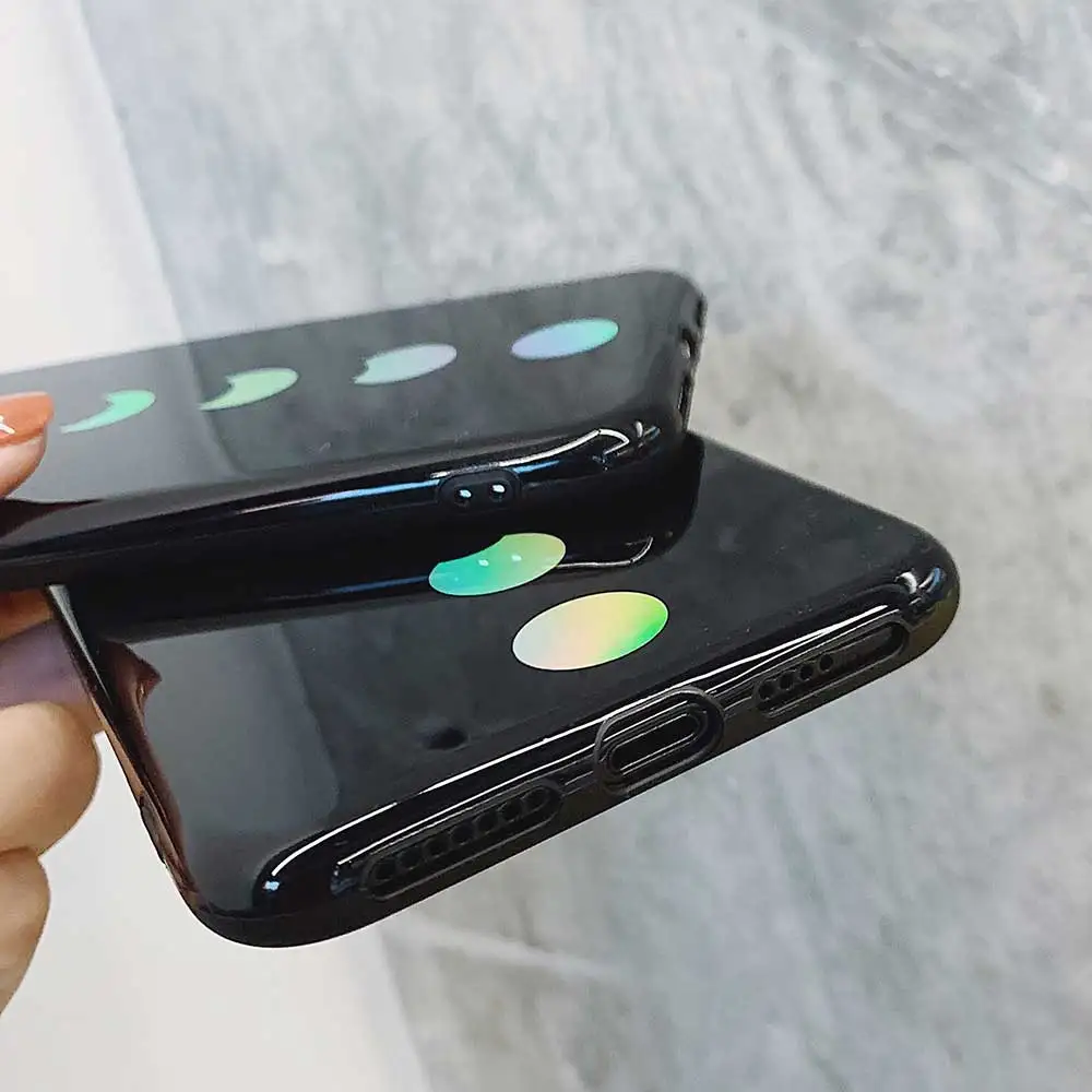 Чехлы Boucho для телефонов iphone XS MAX X XR Модный чехол с лазерным узором Eclipse 8 7 6 6s Plus