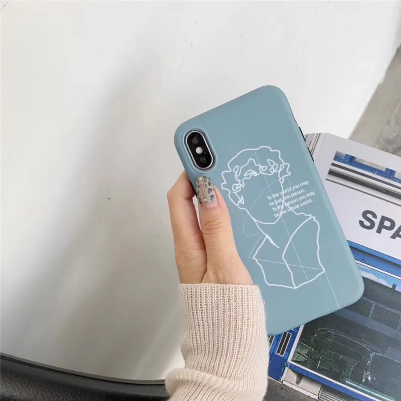 Простые линии книги по искусству символов чехол для iPhone XS Max XR X 7 плюс 8 6/S Мягкий