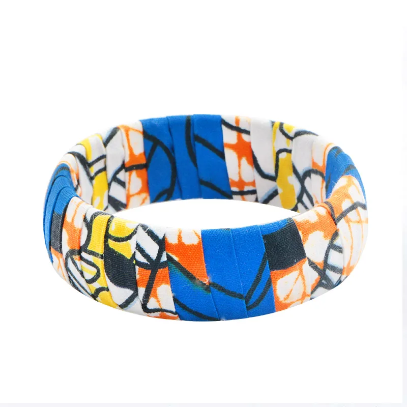 Ювелирные изделия в африканском стиле хлопковые серьги с принтом ручной работы