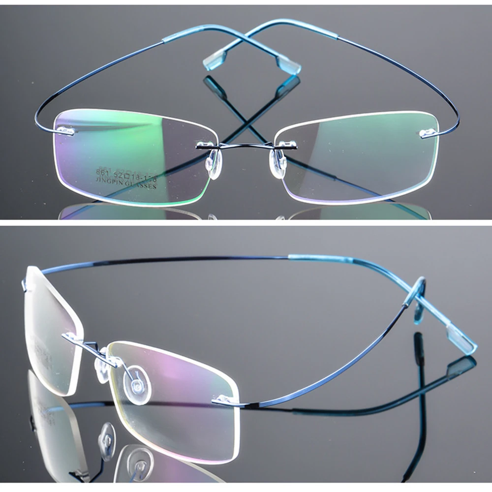 Ульсветильник кие оптические очки без оправы из титанового сплава 9 цветов