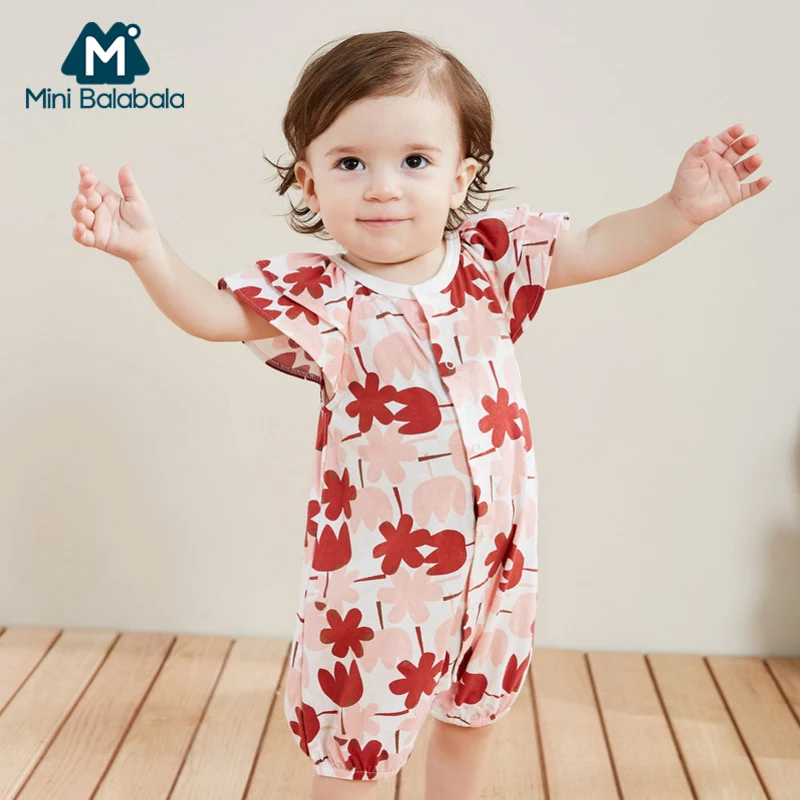 Мини комбинезон balabalaChildren для девочек тонкий Детский с коротким рукавом и