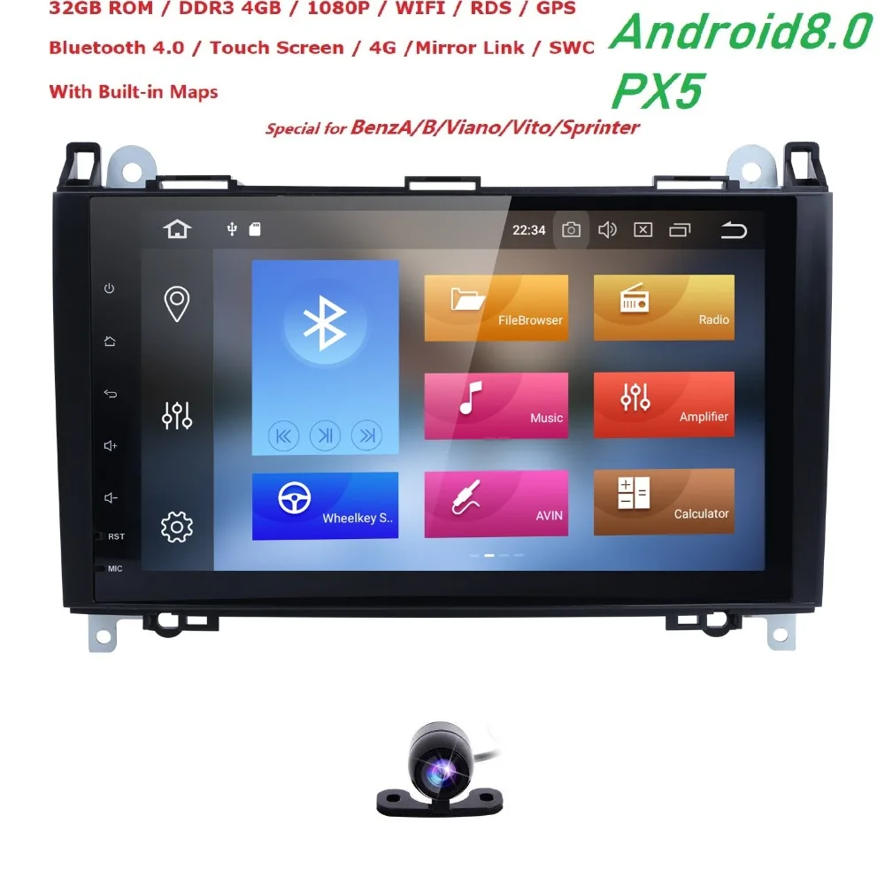 9 'Android 8 0 автомобильный мультимедиа для Mercedes Benz sprinter Vito W639 Viano W169 W245 W209 W906 Crafter