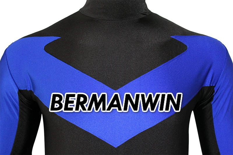 BERMANWIN высокого качества на заказ Робин член Грейсон костюм найтвинга костюм супергероя из спандекса Хэллоуин Косплей Костюм