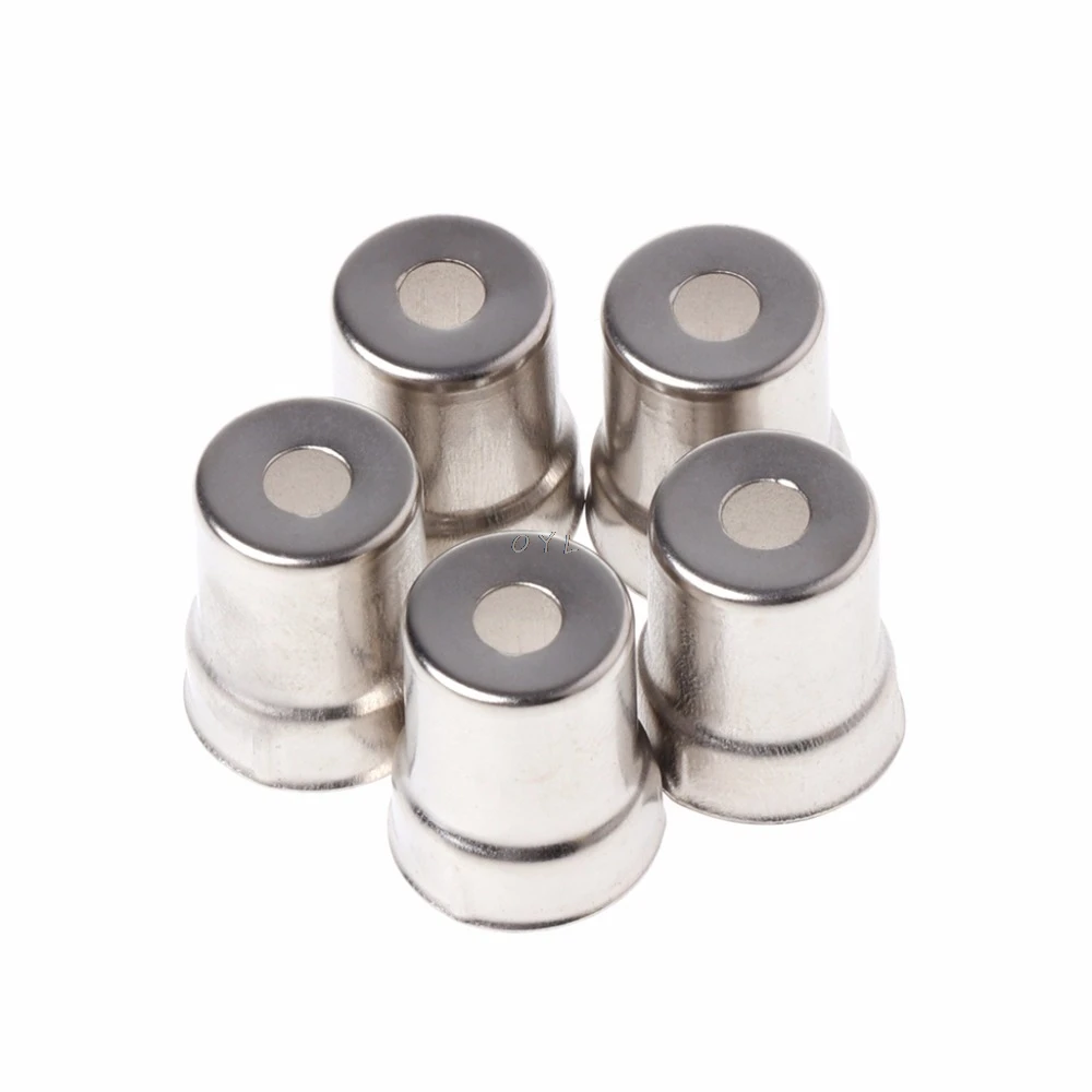 

5Pcs/Set Diameter 13mm Steel Cap Microwave Oven Replacement Round Hole Magnetron Silver Tone