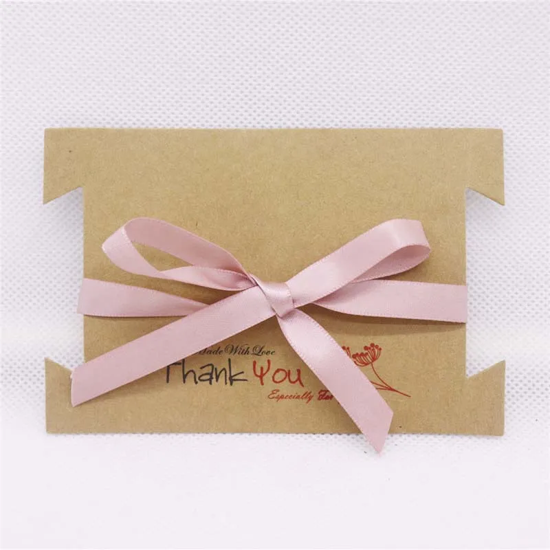 Just card no ribbon 20 шт./лот, 12x8 см, 300 г/м2, бумажный картон, белый и коричневый, спасибо, заколка для волос и браслет, карта, ювелирный браслет, дисплей, карты - Цвет: Just card no ribbon