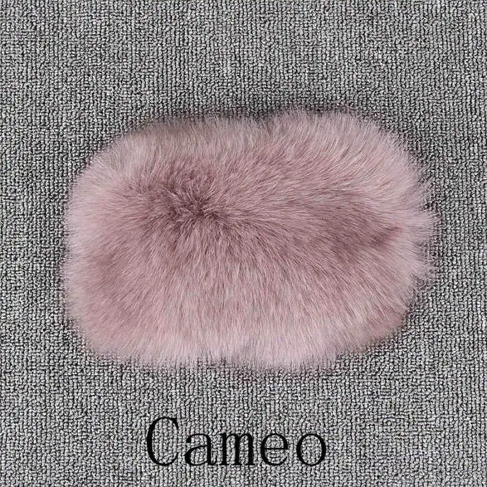 cameo QIUCHEN PJ8049; Лидер продаж года; жилет из натурального Лисьего меха; Подлинная модная Высококачественная однотонная обувь на высоком каблуке - Цвет: cameo