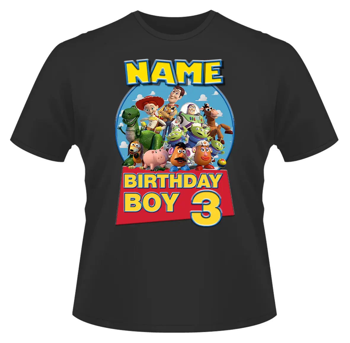 Toy Story/индивидуальная футболка для мальчиков и девочек на день рождения Новые