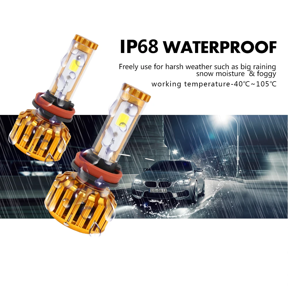 Автомобильные светодиодсветодиодный лампы для передсветильник фар 9005 лм 9006