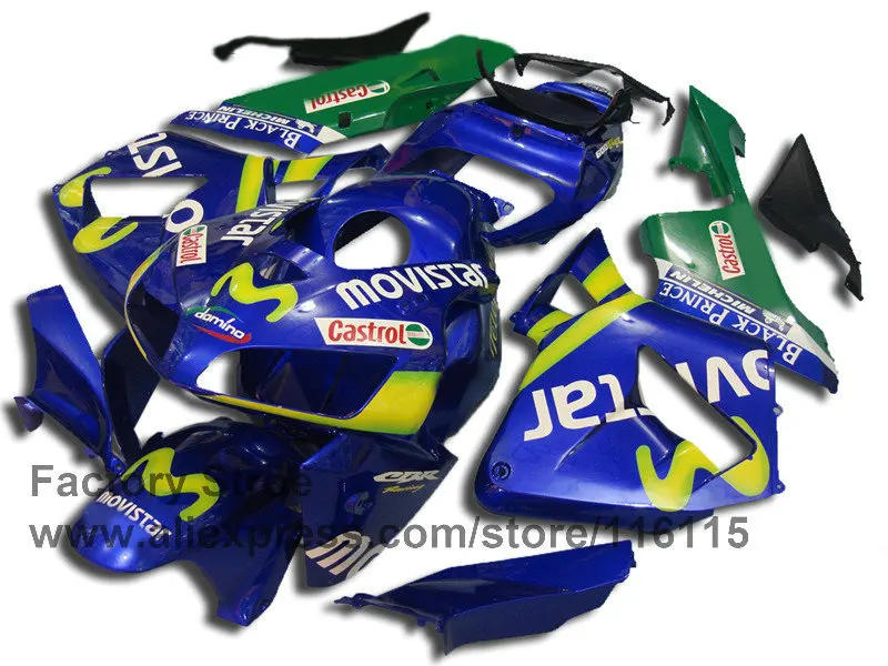 Литье под давлением для HONDA CBR 600RR 2005 2006 CBR600RR обтекатели комплект 05 06 синий movistar