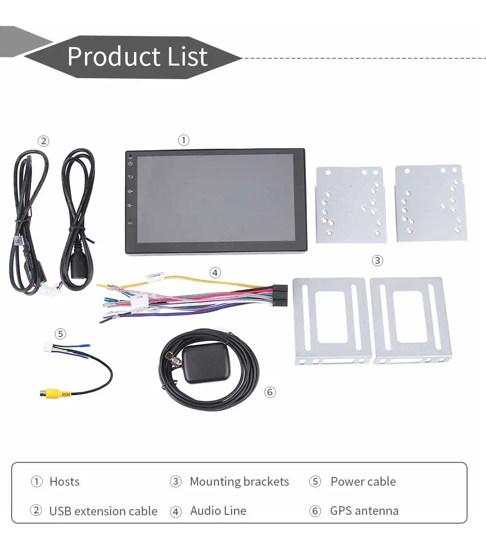 AMprime Android 2 din автомагнитола 7 &quotАвторадио мультимедийный плеер gps навигация Bluetooth
