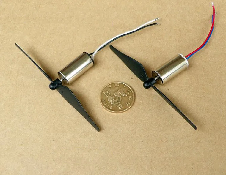 Free shipping 2 pcs 10*20.7mm DC3.7V 40000 RPM Miniature Hollow Cup Motor with optional propeller for flight model/toy/DIY etc. |