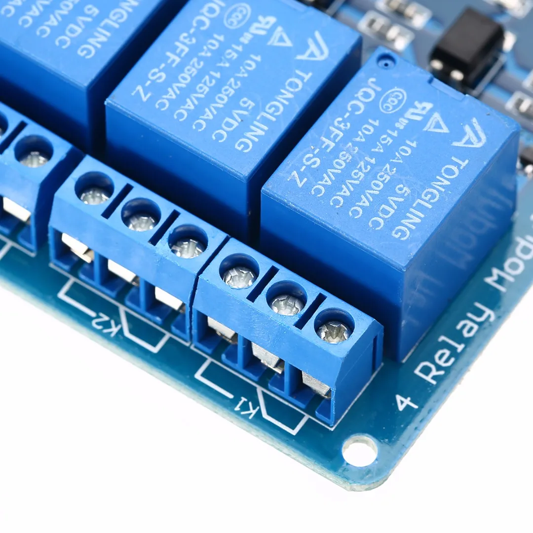 4 Канальный Релейный модуль с оптроном релейный выход PIC AVR DSP ARM Arduino Electronic 5 В для