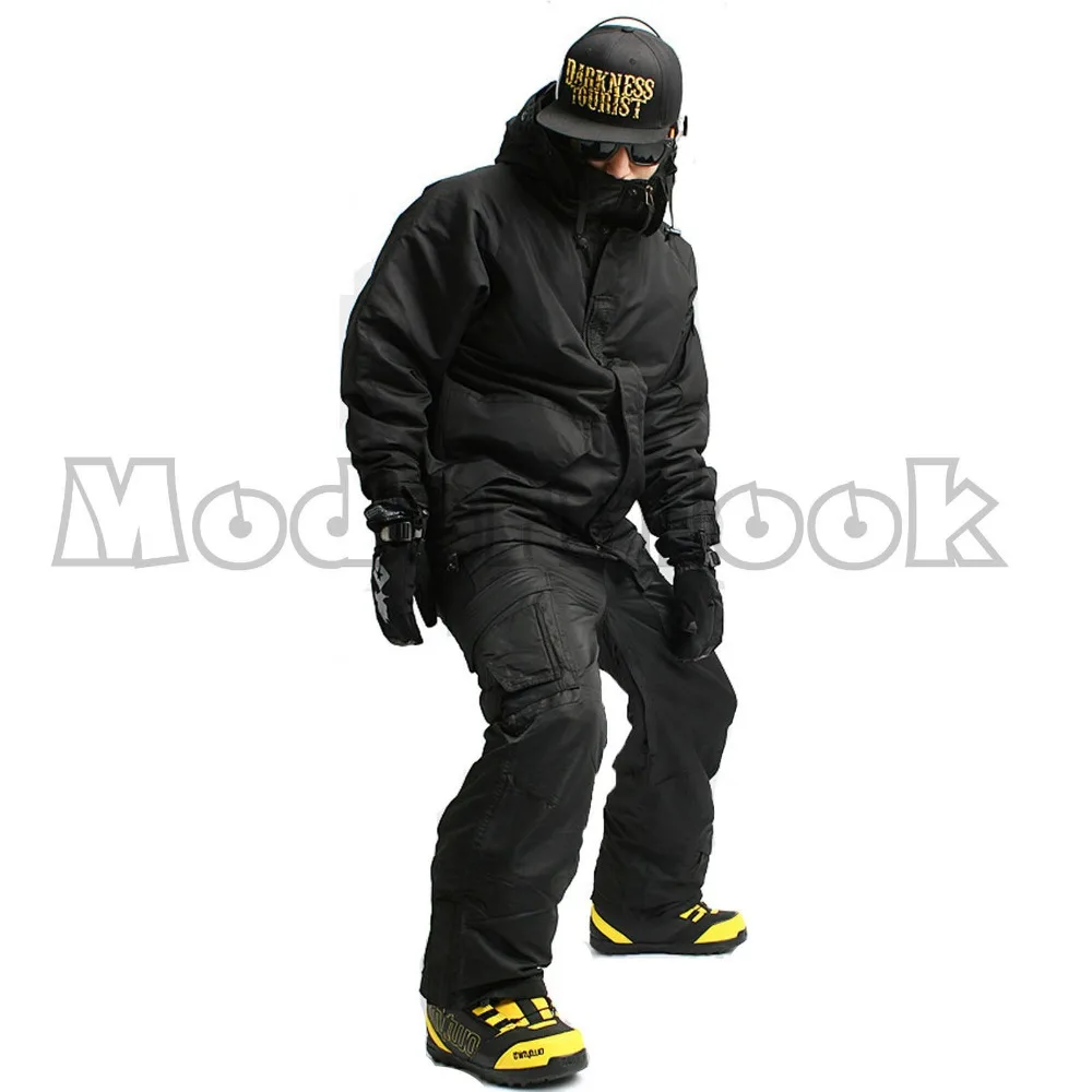 

Newest Edition "Southplay" Winter Warming Waterproof 10,000mm Ski- Snowboard (Black Jacket OR Black Pants)