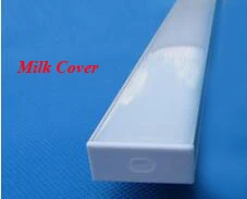 Milk Cover Сделай Сам, 6 шт в форме буквы L или 3 квадратная форма pcs за проект освещения светодиодный алюминиевый профиль для Светодиодные полосы света длина могут быть выполнены по индивидуальному заказу - Испускаемый цвет: Milk Cover