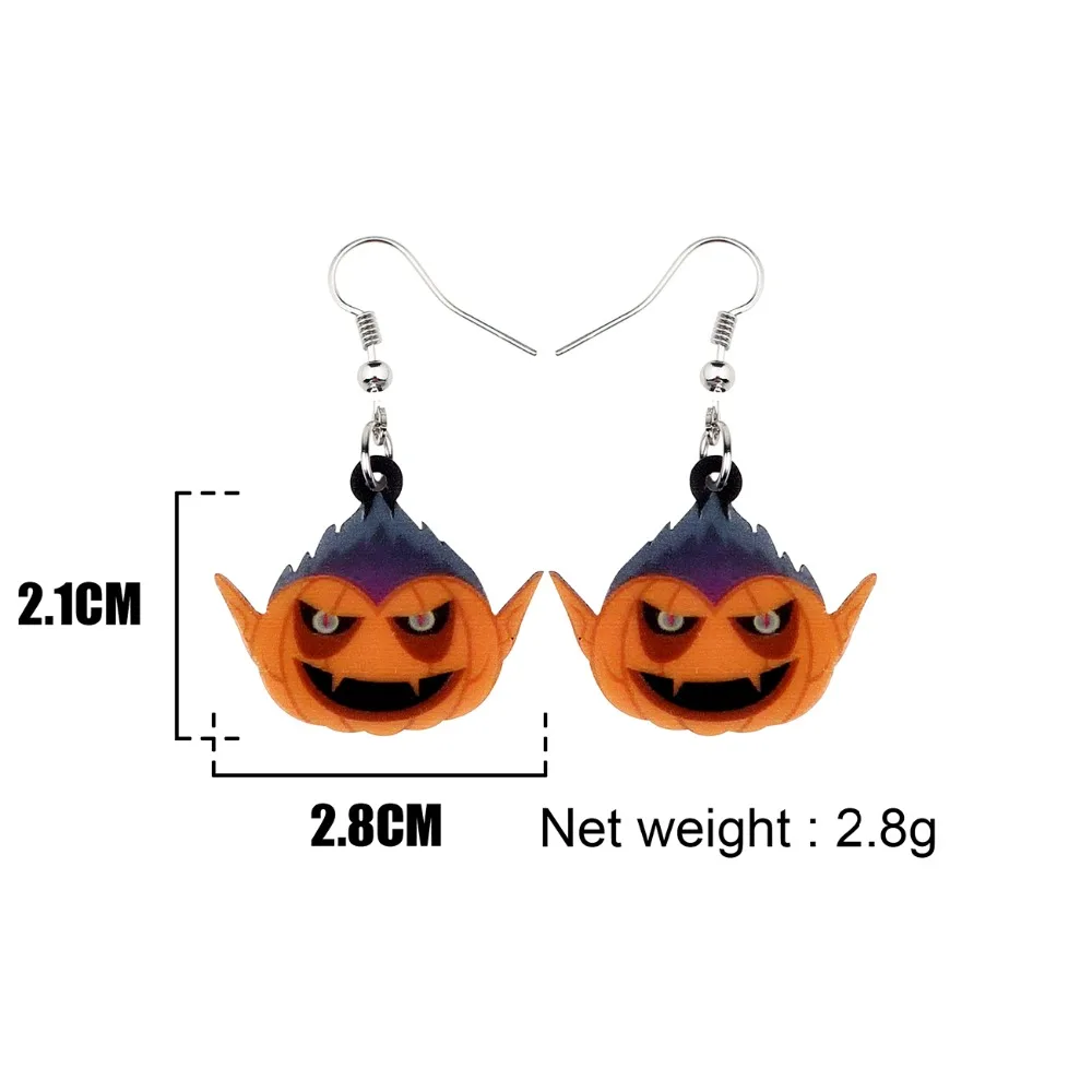 Аксессуары WEVENI для женщин акриловые серьги-подвески в форме капли виде тыкв