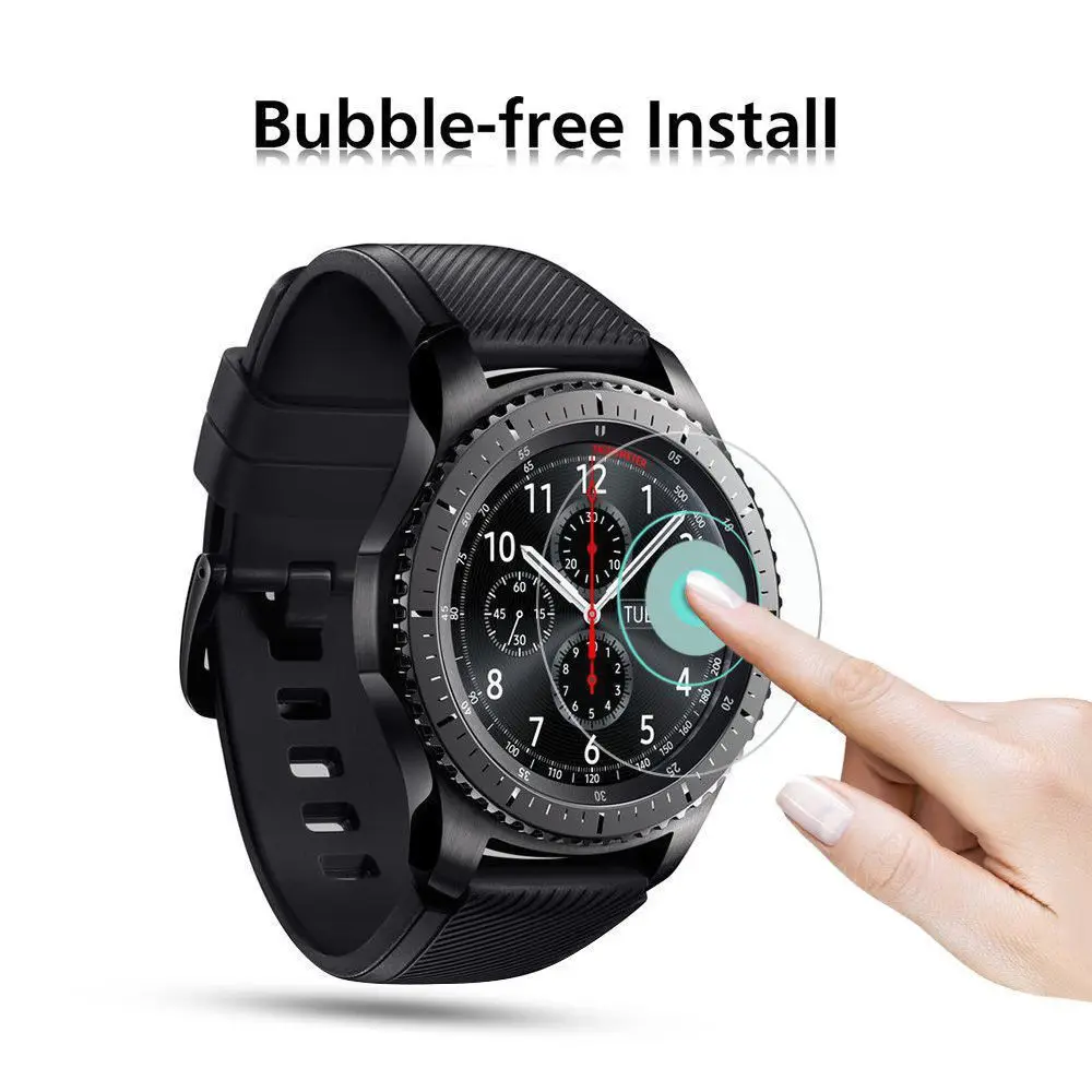 2 шт. для samsung gear S3 S4 S2 классическое закаленное стекло 9 H 2.5D Премиум Защитная пленка для экрана для samsung Galaxy Watch 42 мм 46 мм