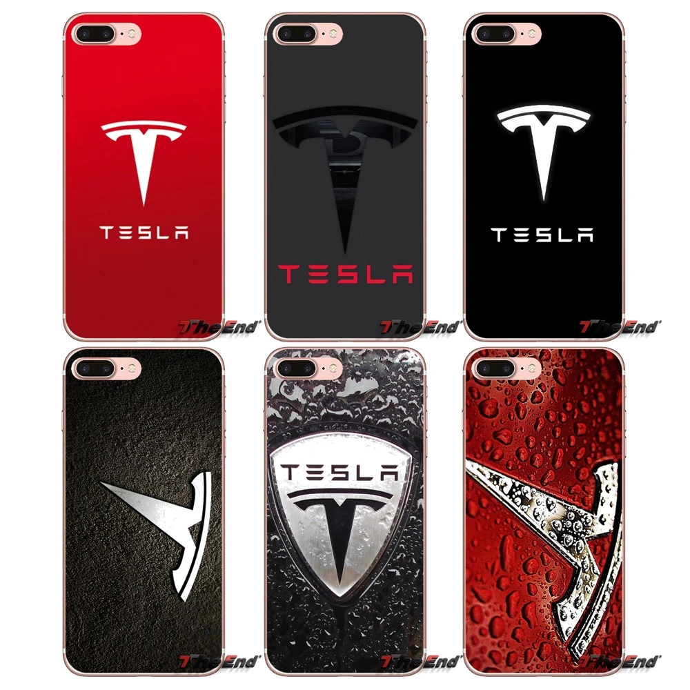 Tesla Logo супер электрический автомобиль для Huawei P Smart Y6 P8 P9 P10 Plus Nova P20 Lite Pro Mini 2017 SLA-L02