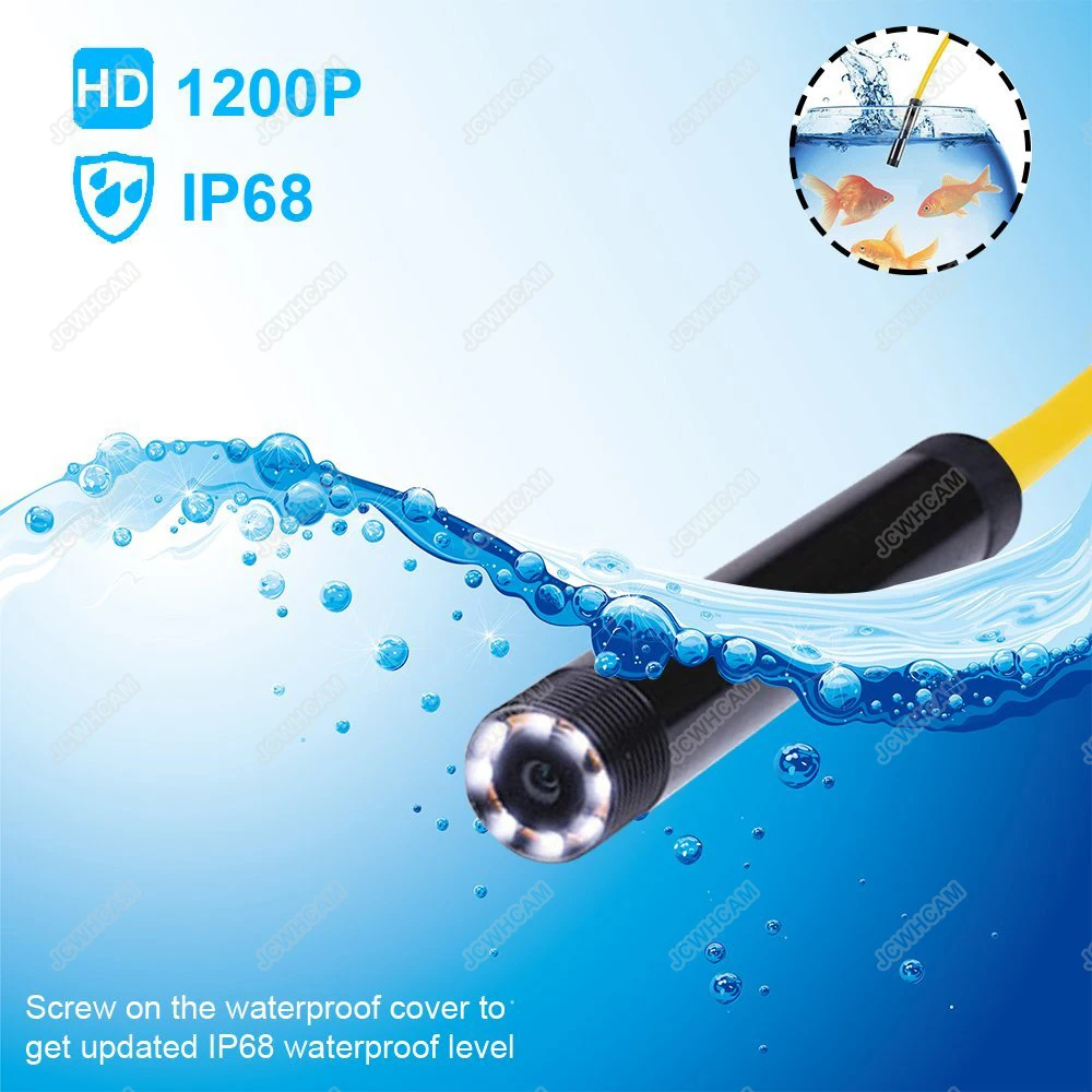1 м 2 5 WIFI эндоскоп 1200P HD камера 8 мм для Android IOS iPhone Проводная труба змеиная