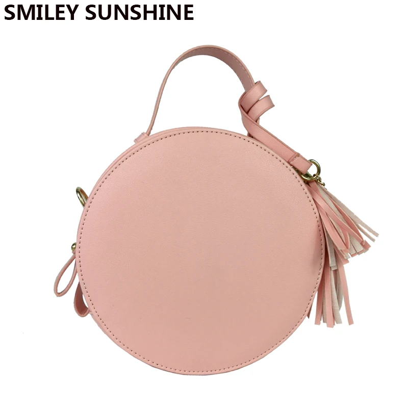 Smiley sunshine милая сумка через плечо с кисточкой для девочек мини-Женский лоток
