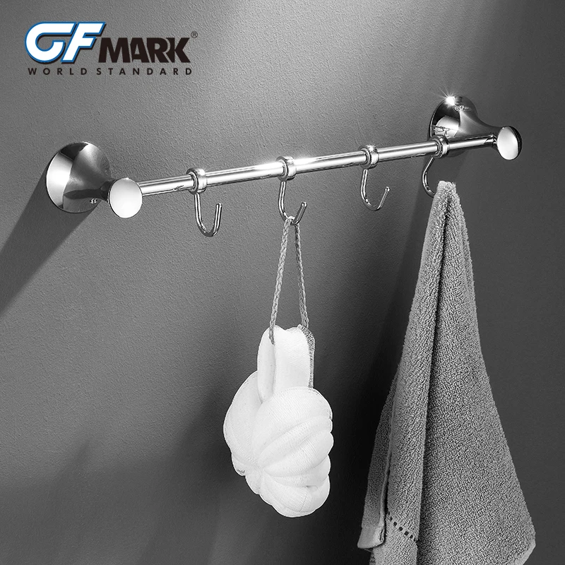 

GFmark регулируемые Крючки для Ванной Хром Цинк сплавная вешалка Kapstok Haken полотенце держатель ганчо сравнению вешалка для одежды халат настенн...