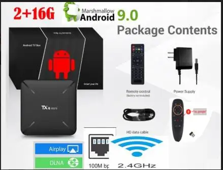 Tanix TX6 android 9,0 ТВ-приставка Allwinner H6 DDR3 4 ГБ 32 ГБ/64 ГБ 2,4G 5G WiFi BT4.1 поддержка 4K H.265 BT 4,0 tx6 мини-приставка