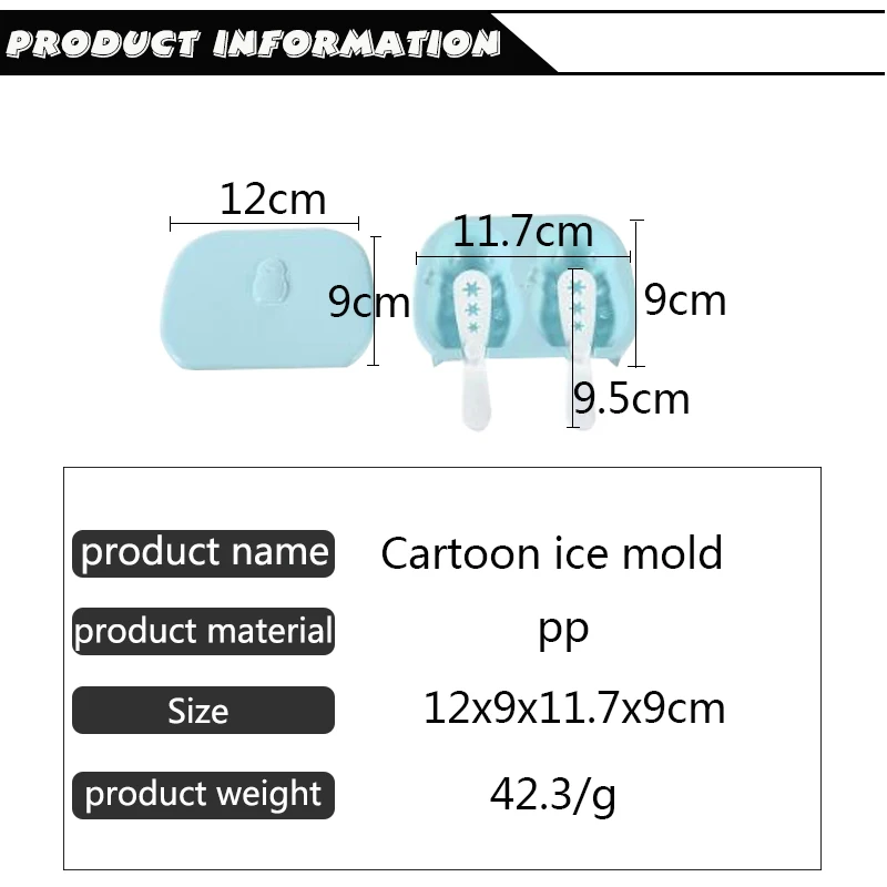 Форма для мороженого в форме пингвина 1 шт. форма желе шоколада конфет напитков