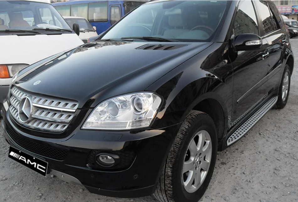 Автомобильные подножки Боковые ступенчатые педали для Mercedes-Benz ML300 ML350 ML400 AMG 2006-2011