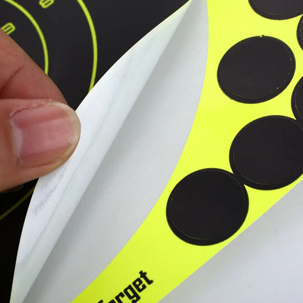 Бумажная мишень для стрельбы из ружья наружные наклейки желтая бумага