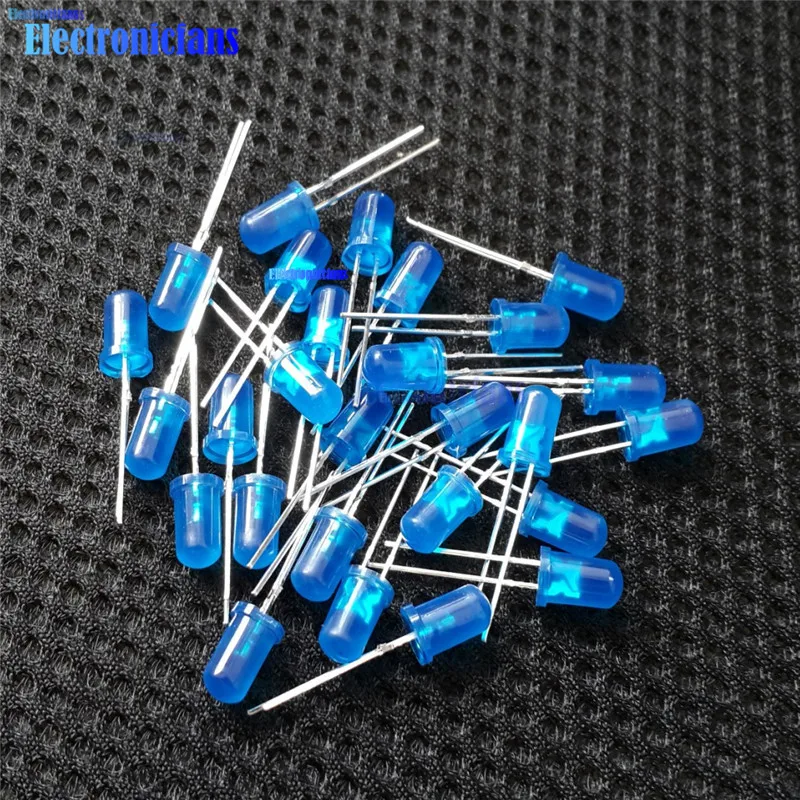 Супер яркий светодиод 5 В 100 шт. мм синий цвет|led 5mm blue|led 5mm100pcs led |