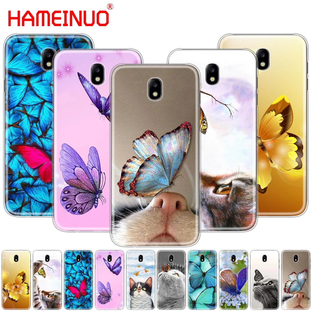 HAMEINUO чехол для телефона с подставкой бабочкой на кошачьем носу Samsung Galaxy J3 J5 J7 2017 J527