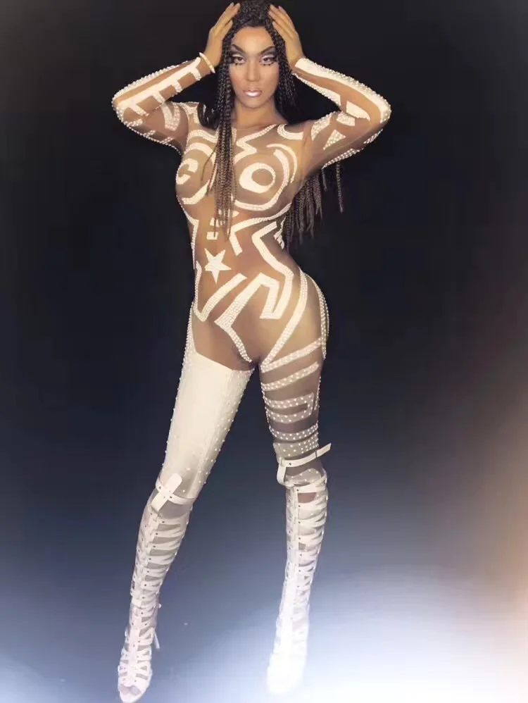 2017 сексуальные комбинезоны наряд со стразами женские костюмы для выступлений DJ DS