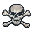 Череп кости мотоцикл Патч наклейка мотоциклетная Железный череп Байкерская нашивка на жилет аппликации для одежды задняя рок и панк значок Железный