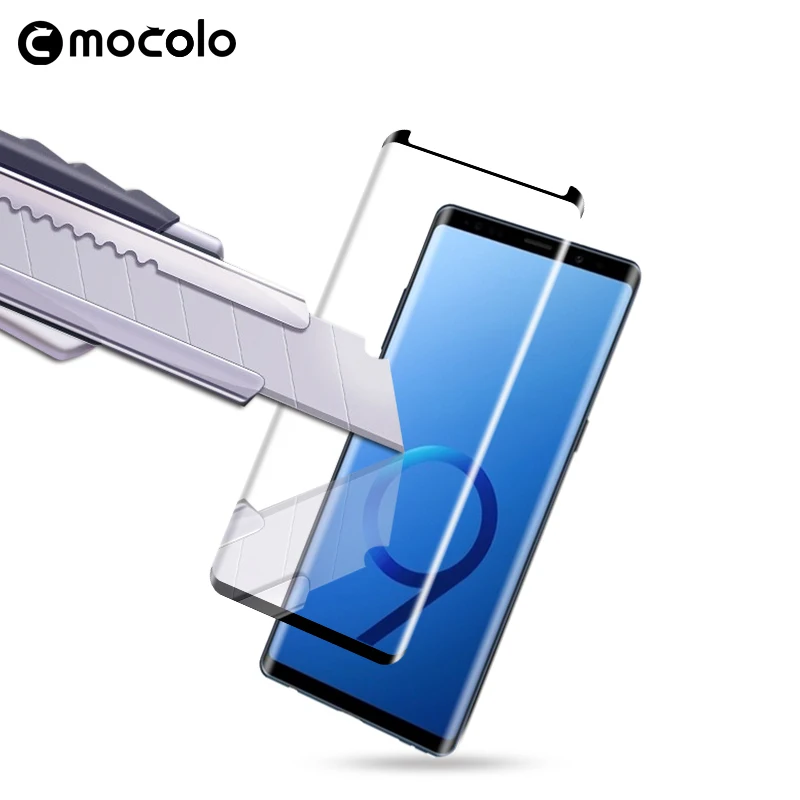 Защита для экрана Samsung Note 9 Mocolo S8 S9 Plus с изогнутыми краями тонкое 3D закаленное