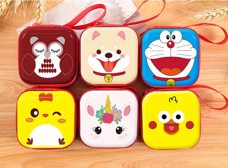Kawaii, милый мультяшный Кошелек для монет, женский, для девочек, маленький кошелек на молнии, кошелек, сумка для наушников, конфетная коробка, детские рождественские подарки