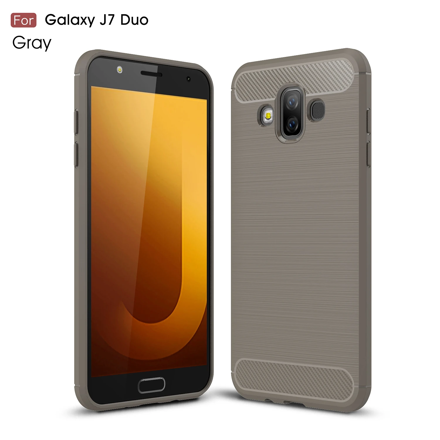 Чехол Wolfsay для Samsung Galaxy J7 Duo (2018) ударопрочный резиновый силиконовый чехол из ТПУ