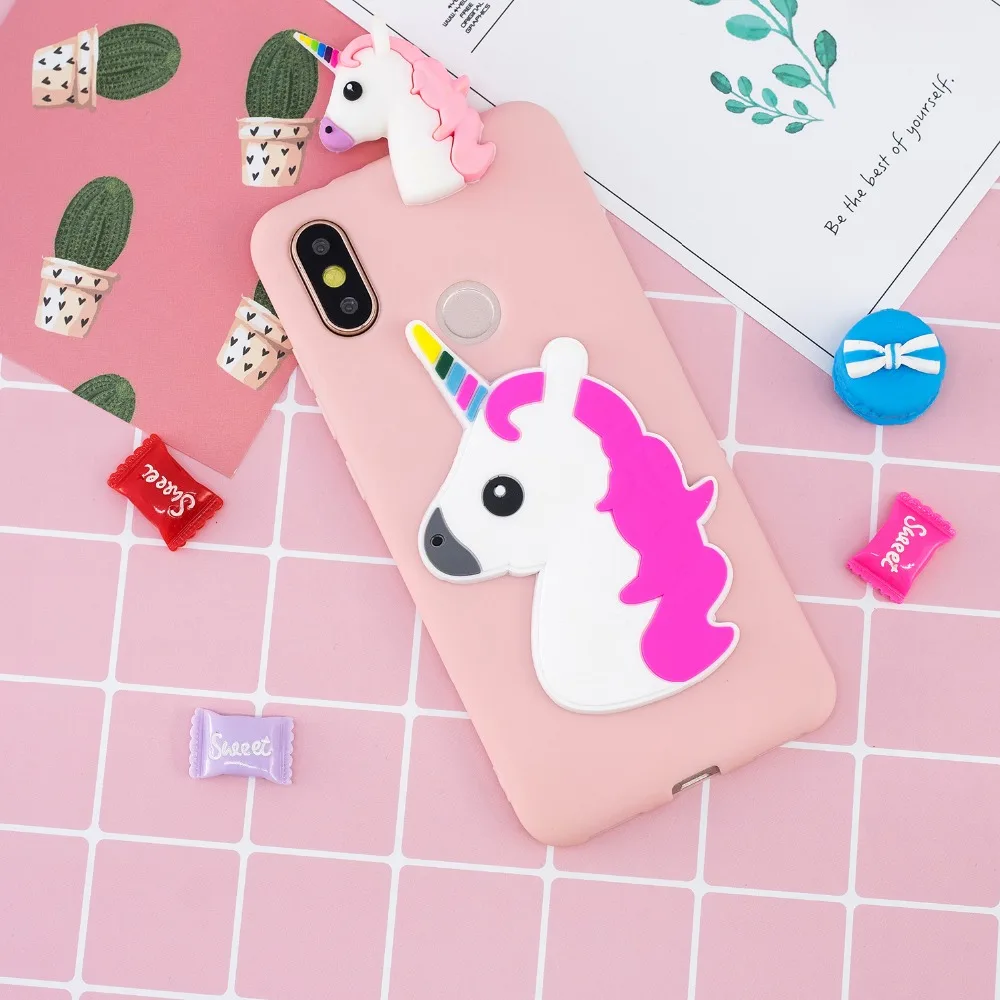 Единорог Панда 3D чехол для Xiaomi Mi A2 6X Coque Redmi Note 5 Pro Pocophone F1 Etui Capinha| |