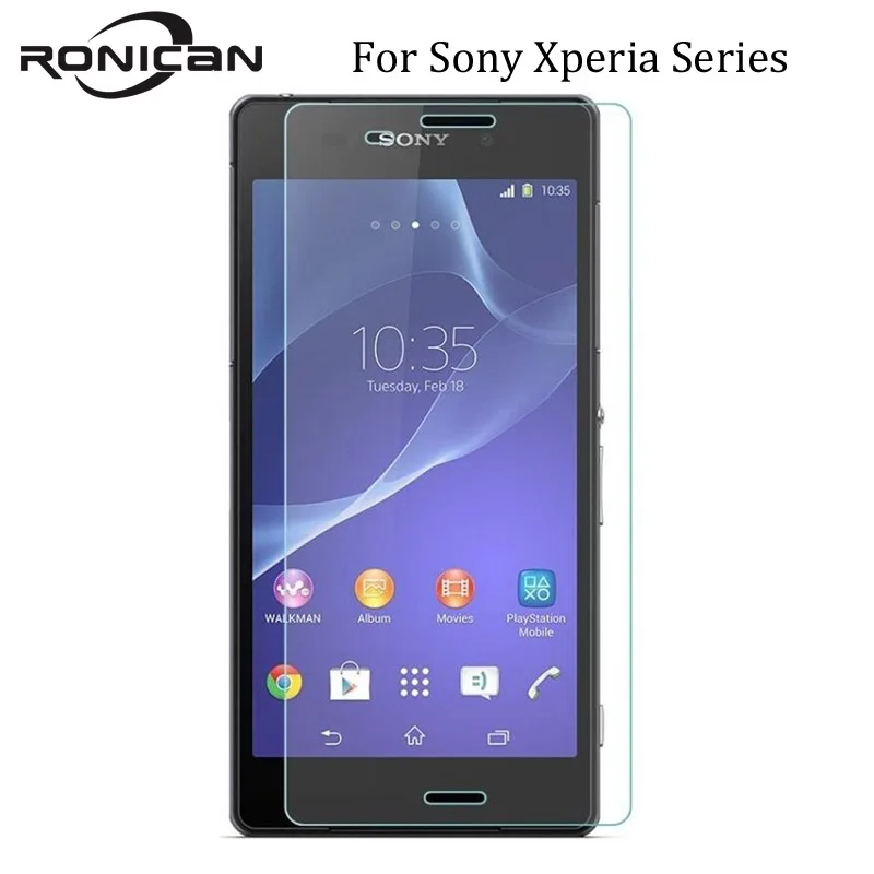 RONICAN 2.5D Закаленное стекло для Sony Xperia Z1 Z2 Z3 Z4 Z5 Compact M2 M4 Aqua M5 Защитная пленка экрана