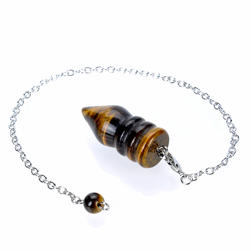 Исцеление чакры в рейки кристаллическая Подвеска из натурального камня маятник