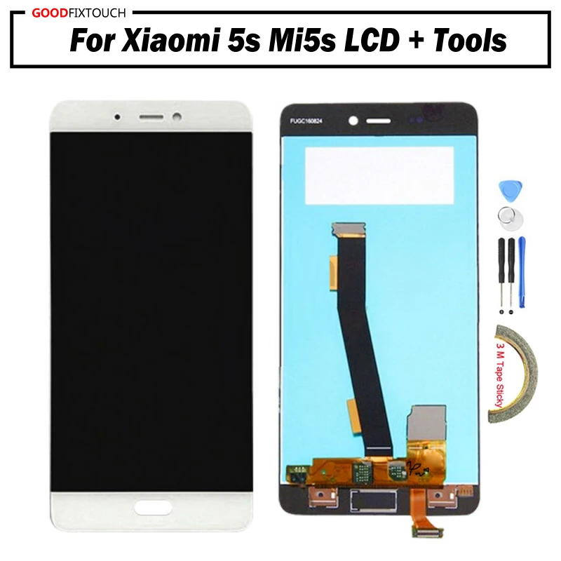 100% тесты ok для Xiaomi 5s Mi5s M5s Mi ЖК экран + цифровой преобразователь сенсорного ввода с