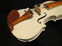 handmade best model acoustic violin violino white color 5 strings 44 electric violin case bow rosin
