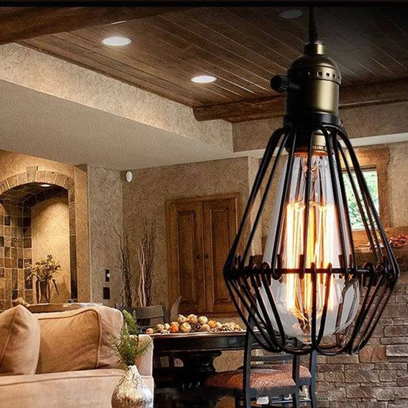 Яркие винтажные подвесные светильники в скандинавском стиле промышленный