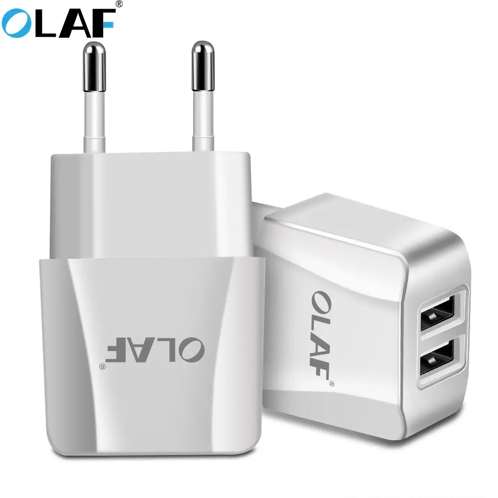 Olaf двойное зарядное устройство USB с европейской вилкой 2 порта Быстрая зарядка