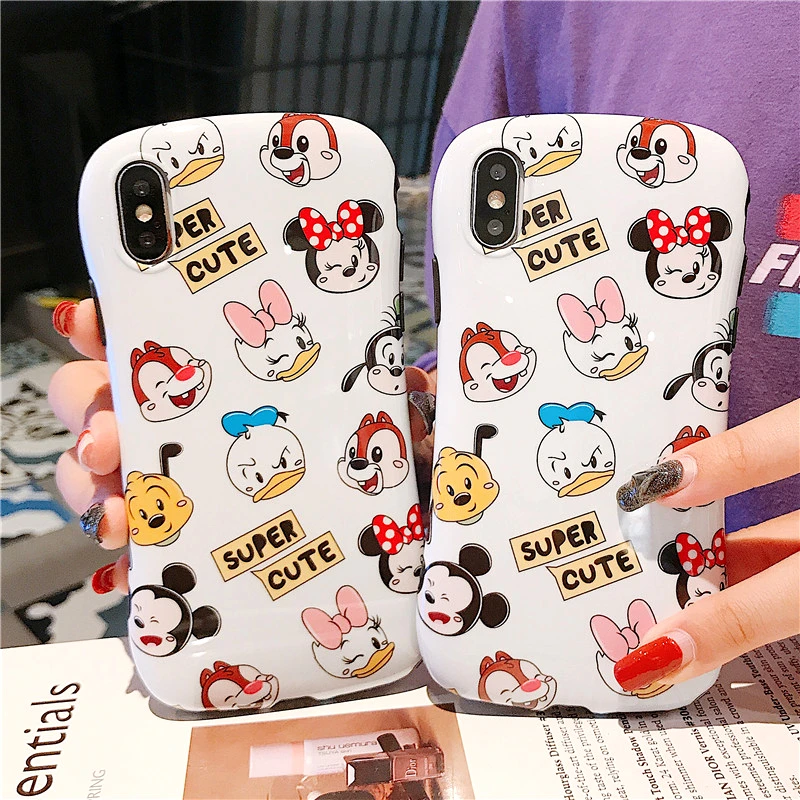 Lovely Donald Duck Mickey Mouse Cartooon Apple Case TPU Silicone Anti-Fall Fitted Cover For Iphone 6 7 8 S Plus X XR XS XSMAX |