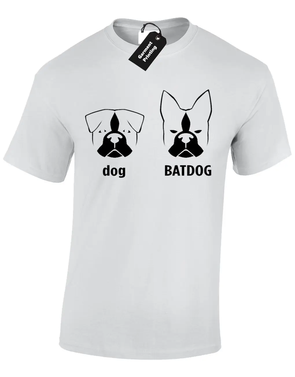 Футболка мужская с надписью DOG BATDOG модная крутая Повседневная рубашка принтом