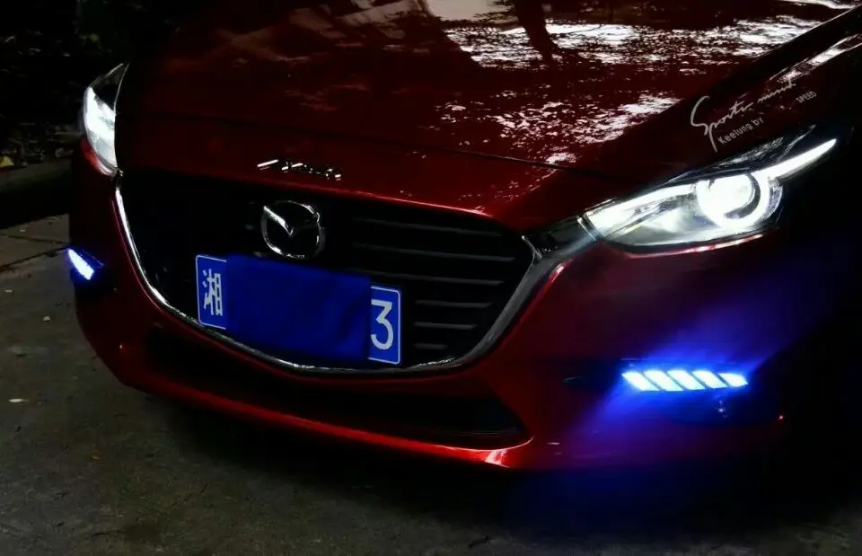 2017 2018year Masda3 Axela daytime light LED Free ship!Axela fog lampMPV RX-7 Tribute Navajo miata millenia headlight | Автомобили и